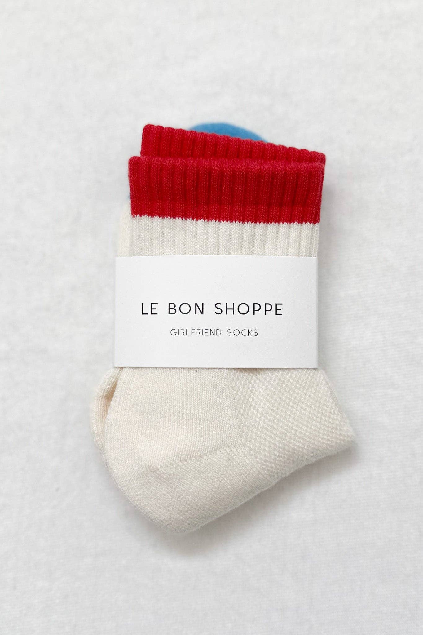 Color Block Girlfriend Socks : Grey Pink