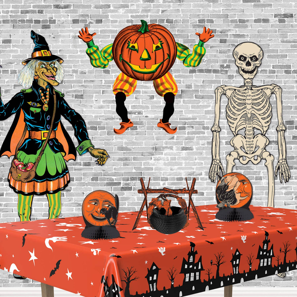 Vintage Halloween Jointed Goblin 30"