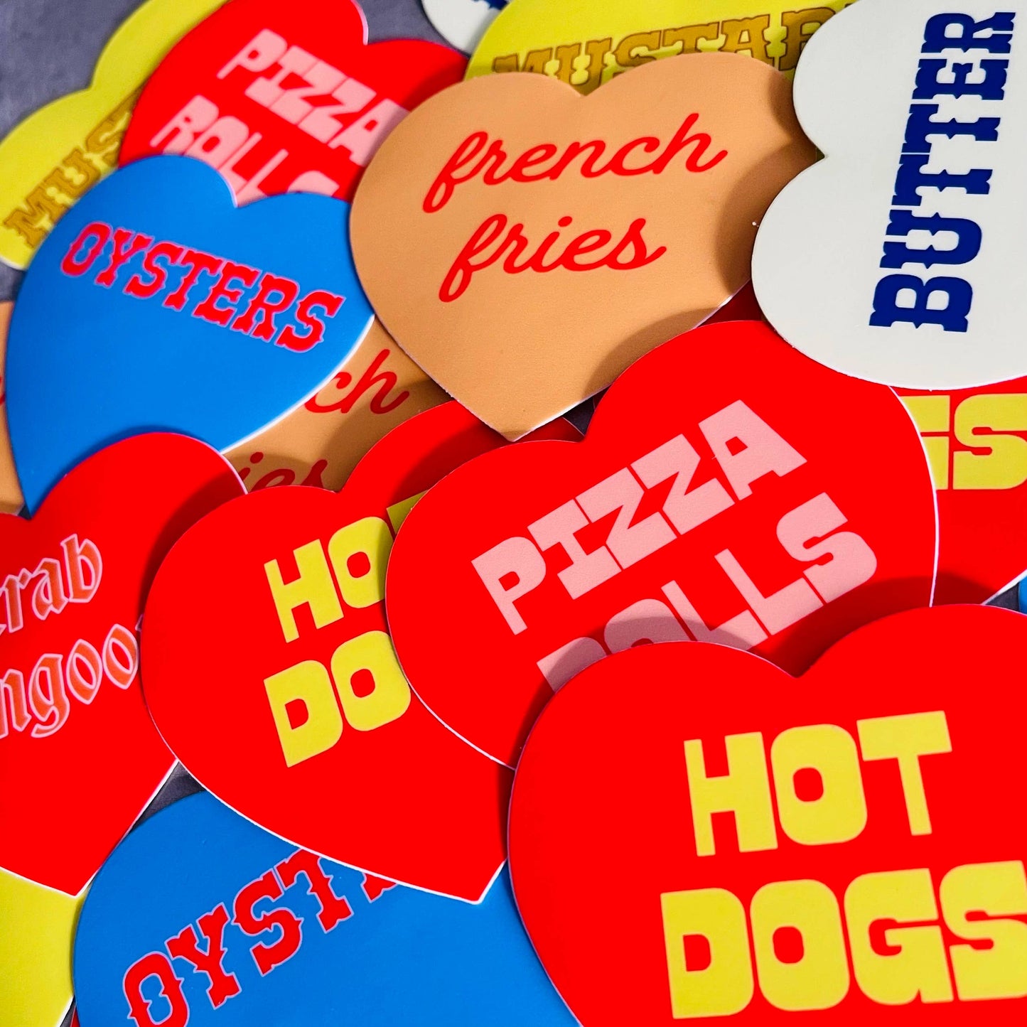 Hot dogs heart sticker // foodie cooking chef gifts deli