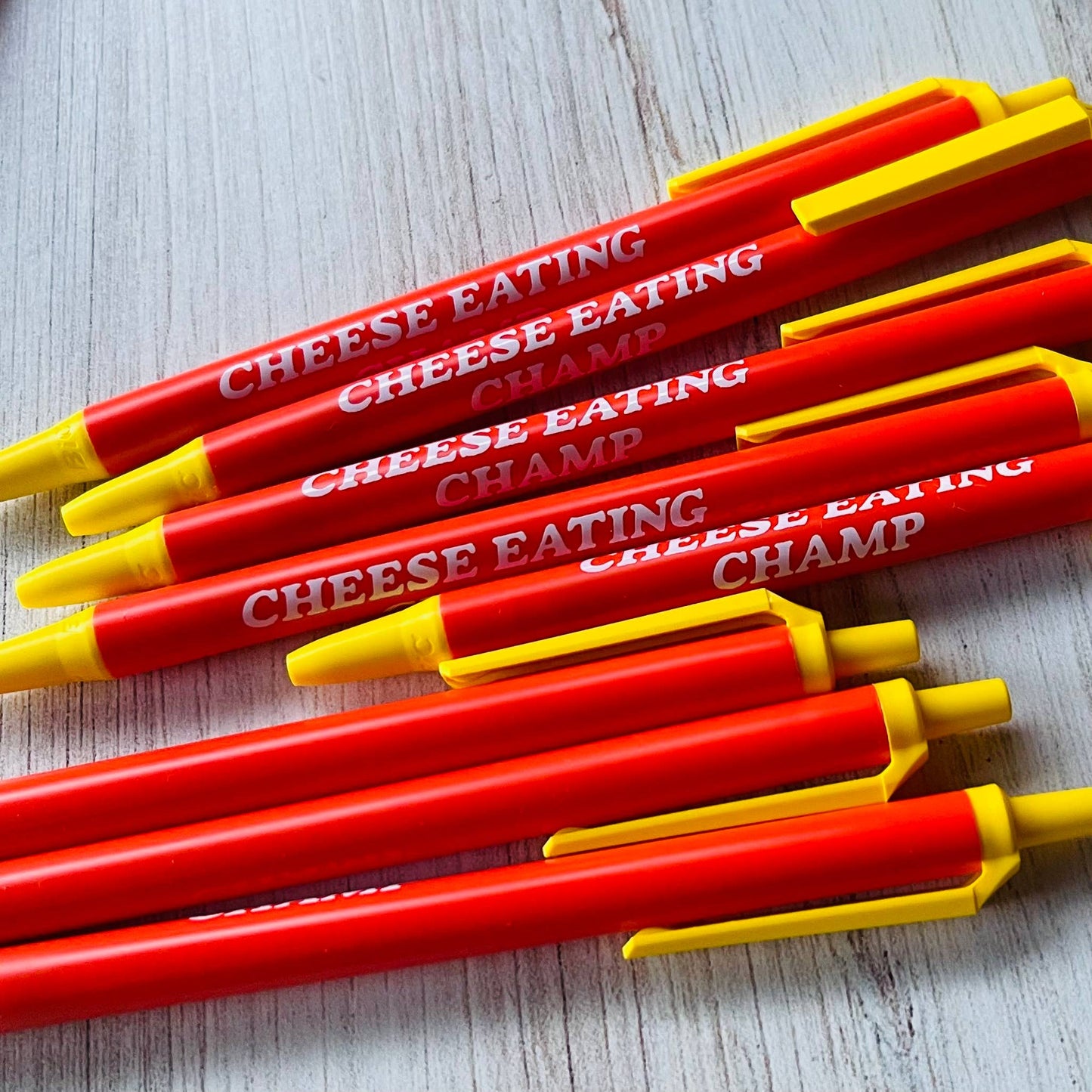 Cheese Eating Champ Bic Clic Stic Pen foodie