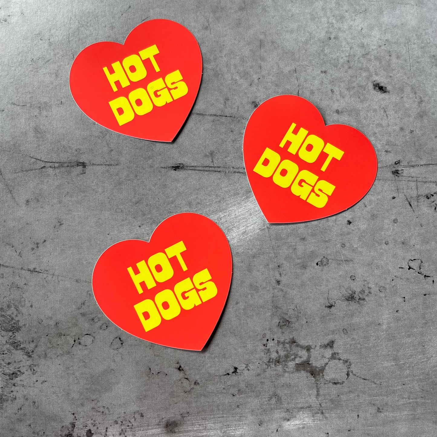 Hot dogs heart sticker // foodie cooking chef gifts deli