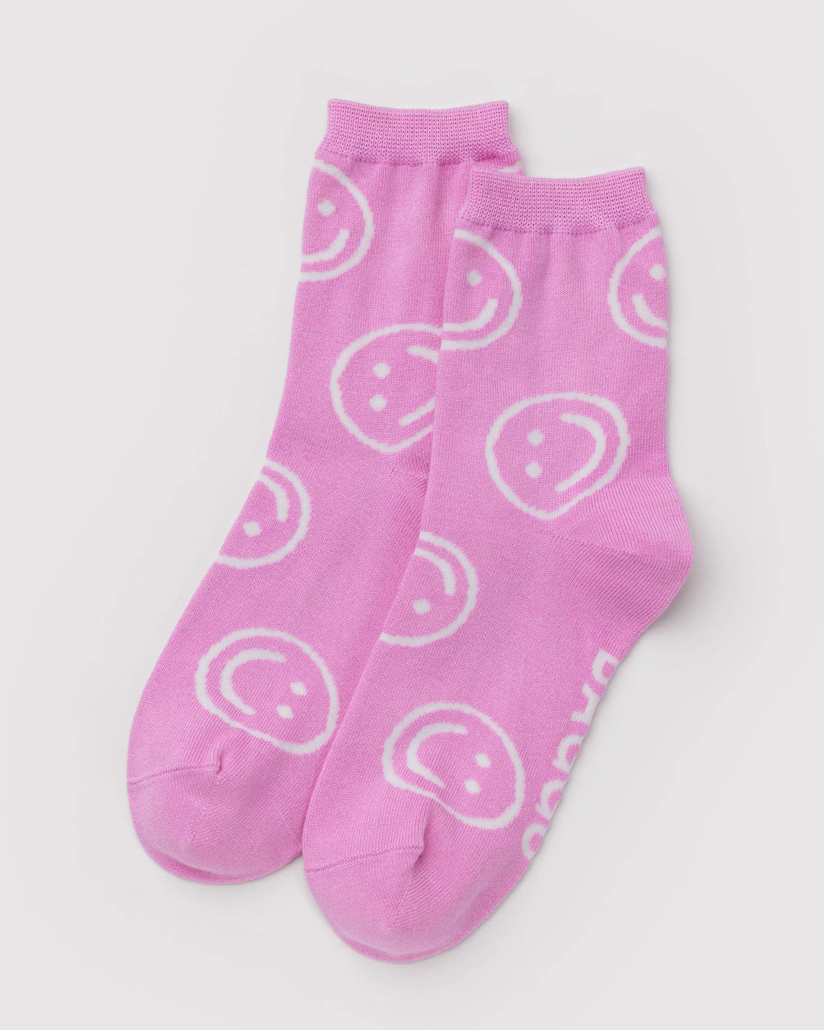 Baggu Crew Socks - Pink Happy