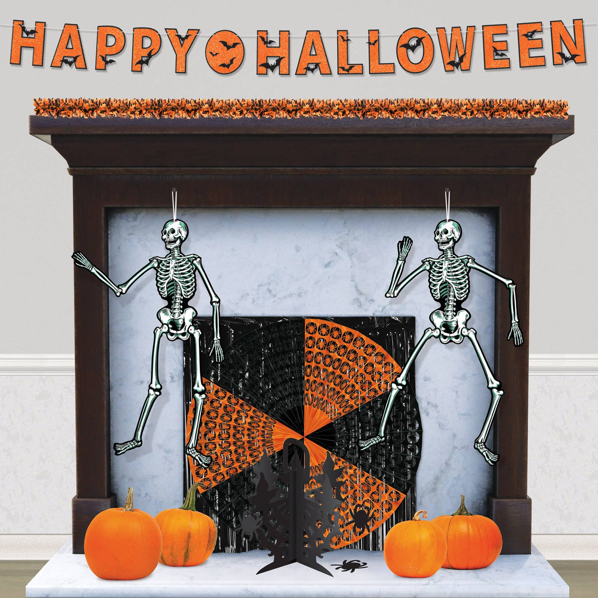 Beistle 22" Jointed Cardstock Skeletons 2/pk