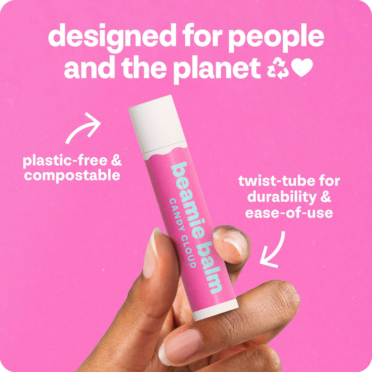 Vegan Lip Balm, Candy Cloud