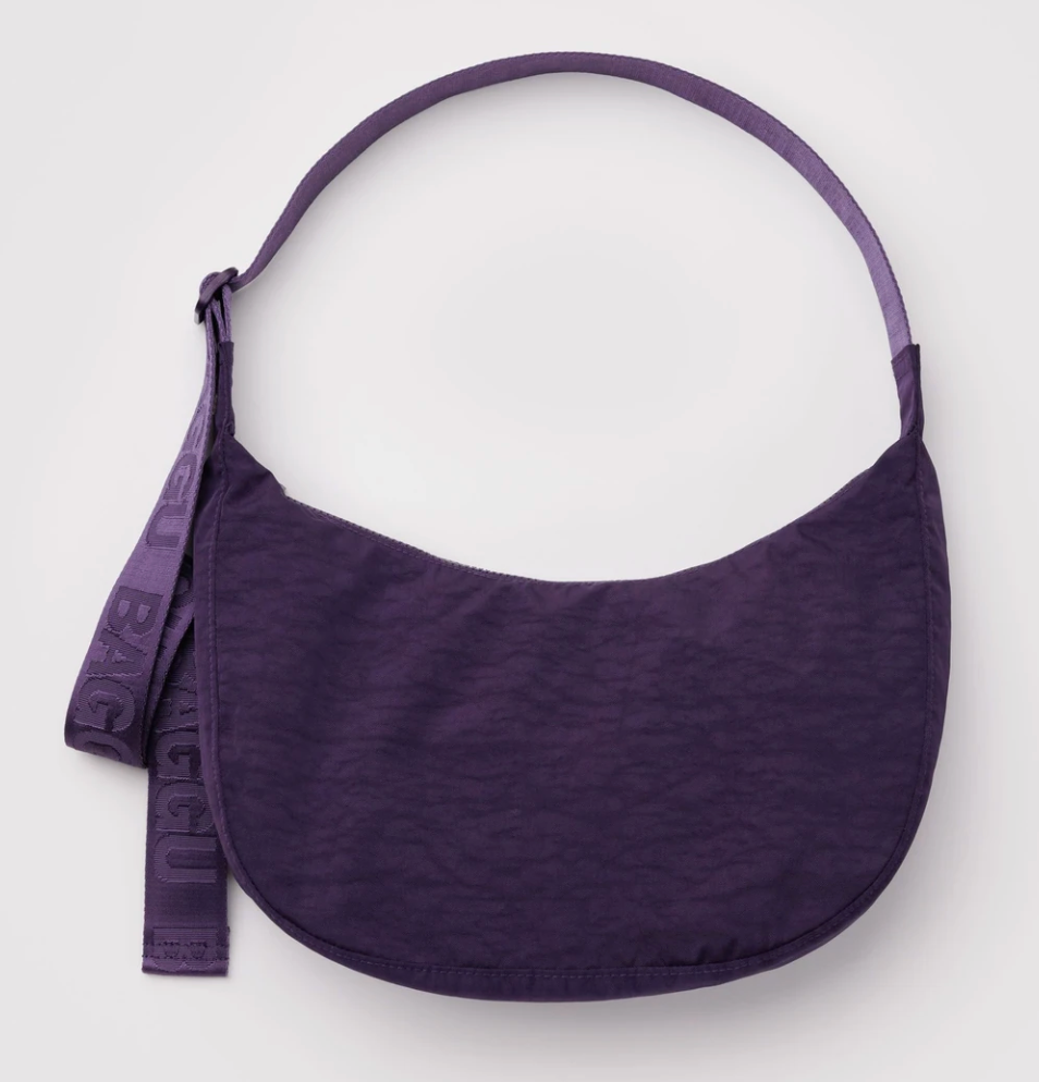 Baggu Medium Nylon Crescent Bag - Fig