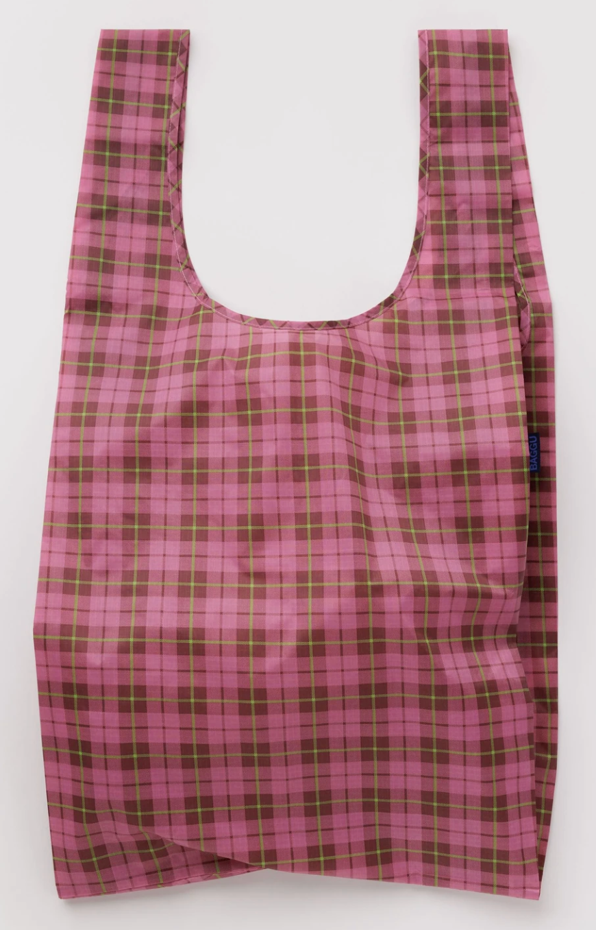 Big Baggu - Azalea Pink Tartan