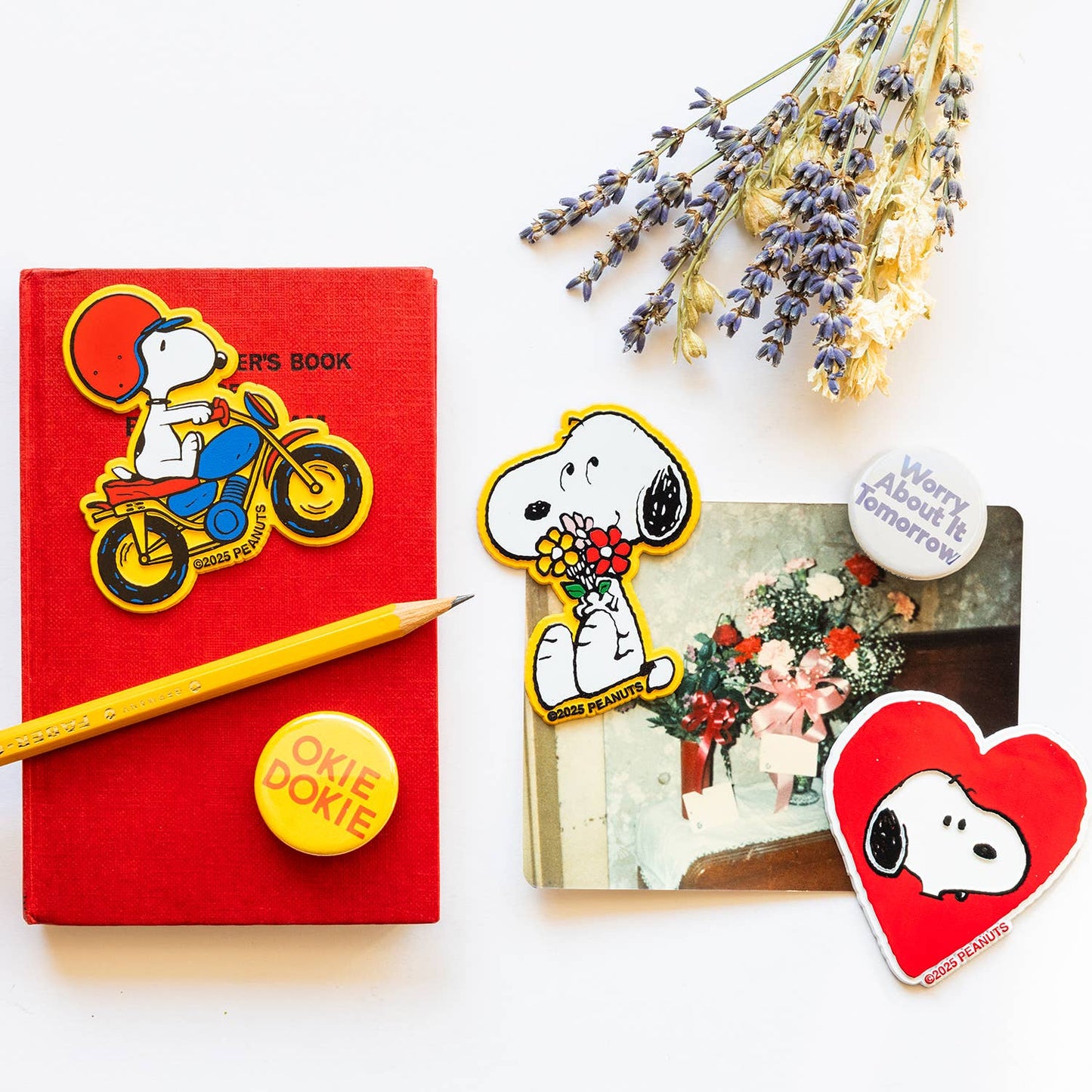 3P4 x Peanuts® - Snoopy Motorcycle Classic Fridge Magnet