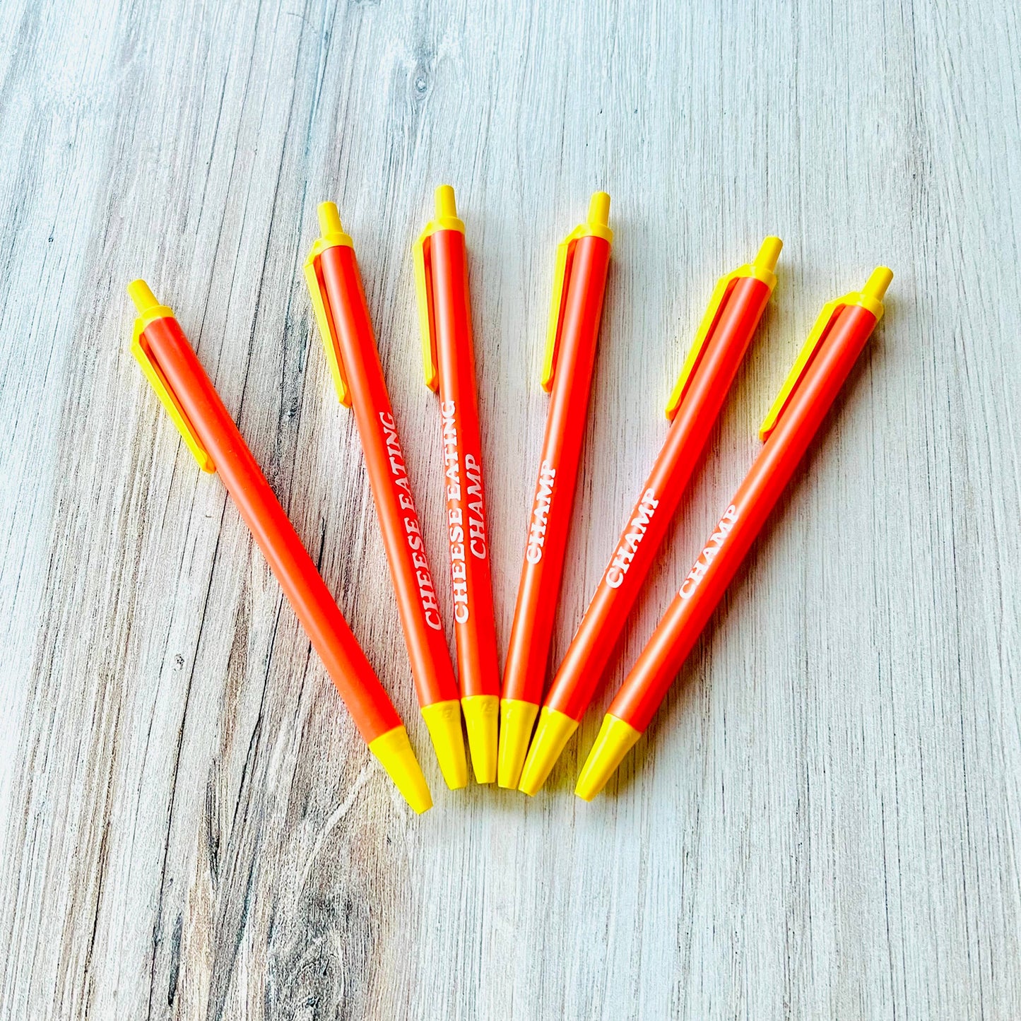 Cheese Eating Champ Bic Clic Stic Pen foodie