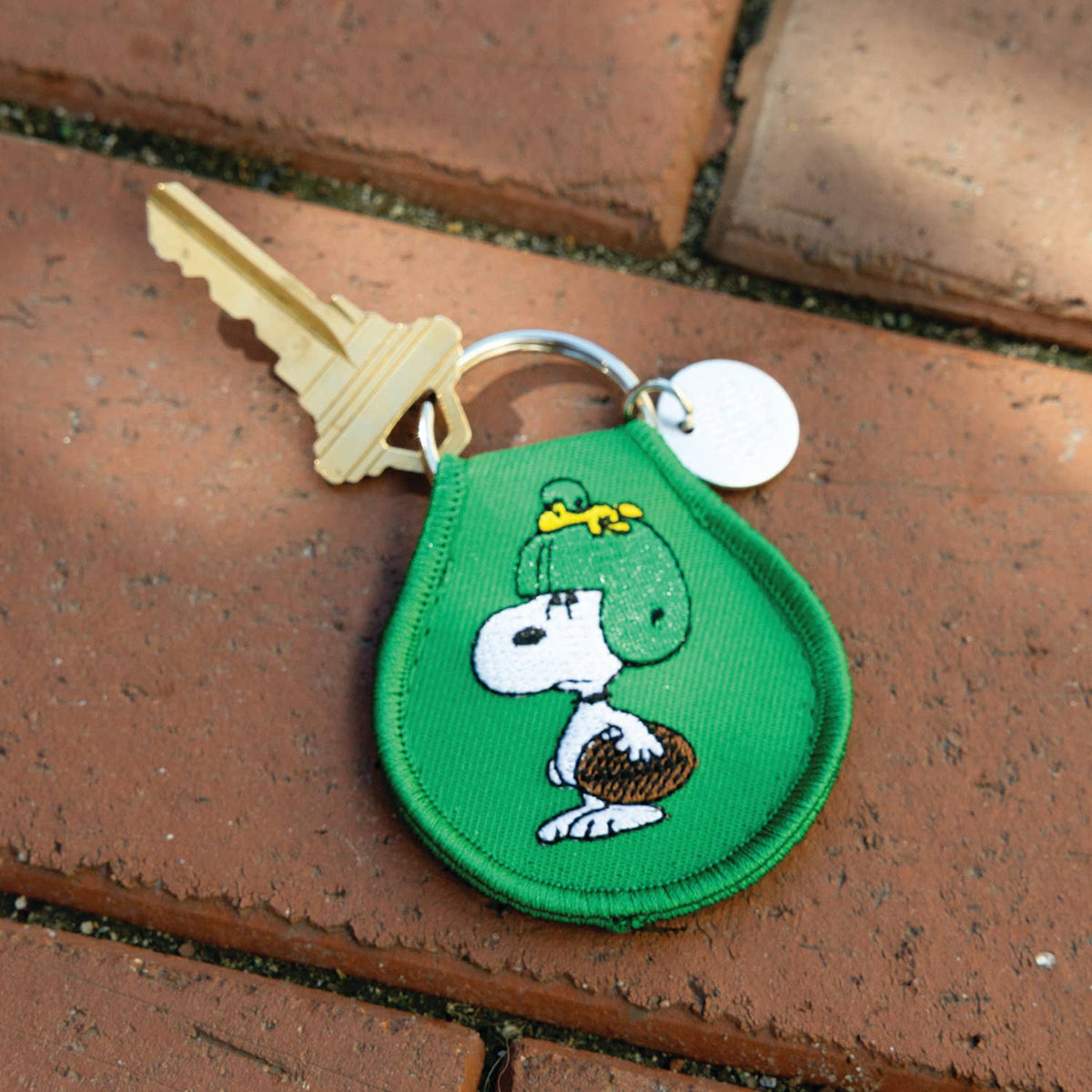 3P4 x Peanuts® - Snoopy Football Patch Keychain (Green)
