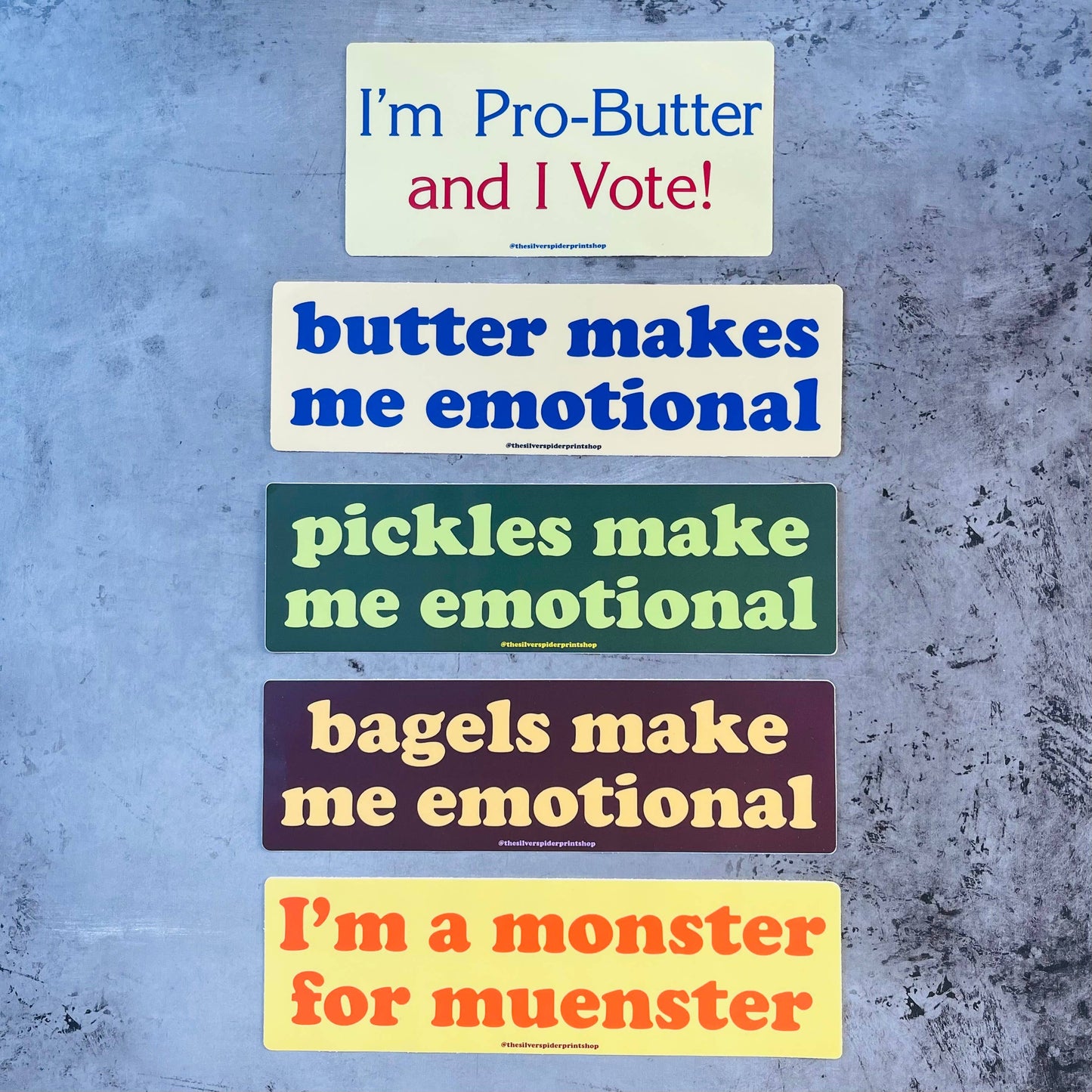 I’m a monster for Muenster funny cheese Bumper Sticker