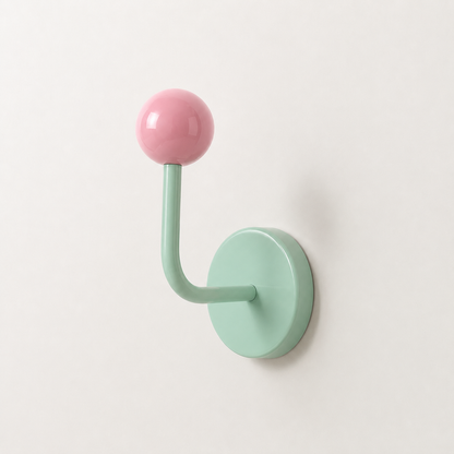 Color Block Magnetic Hook for Bags, Clothes and Hats: Blue and Pink