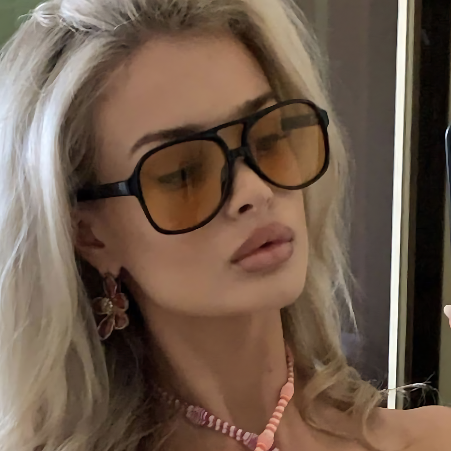 Vintage Double Bridge Aviator Sunglasses_CWASG0113: LEOPARD / (OS) 1