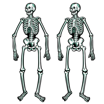 Beistle 22" Jointed Cardstock Skeletons 2/pk