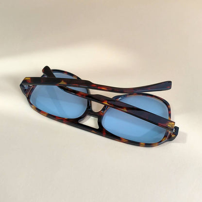 Vintage Double Bridge Aviator Sunglasses_CWASG0113: LEOPARDBLUE / (OS) 1
