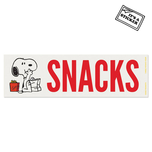 3P4 x Peanuts® - Snoopy Snacks Bumper Sticker