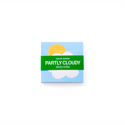Partly cloudy sticky notes