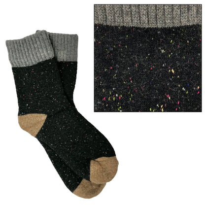 Camila Cozy Knit Colorblock Socks –BESTSELLER : Light Blue/Cream