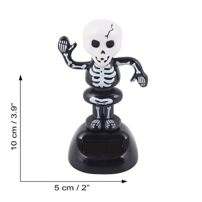 Solar Bobble Figure Skeleton 2 Black