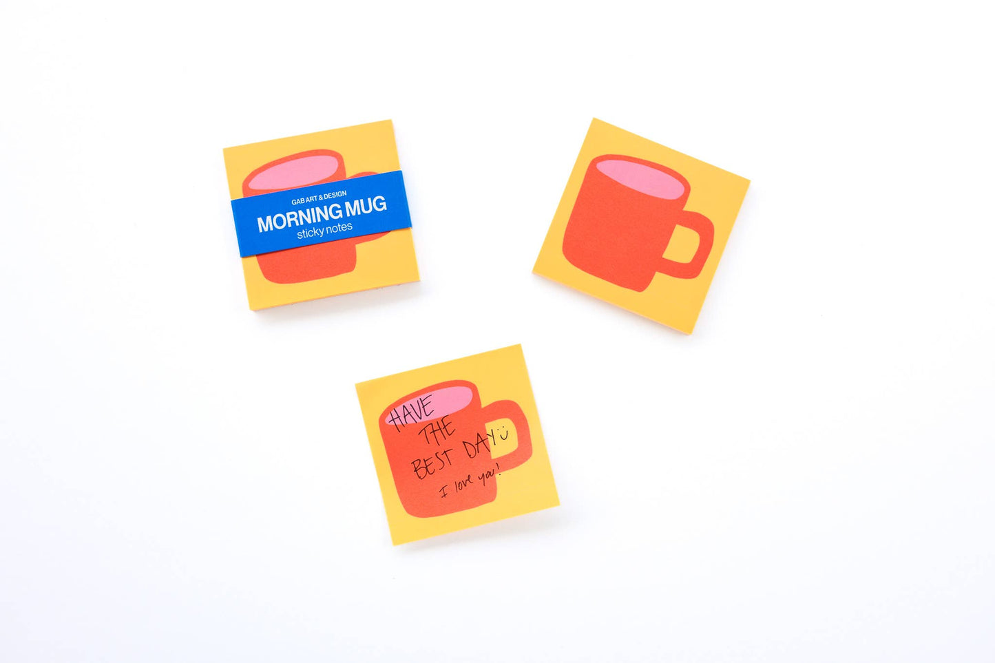 Morning mug sticky notes