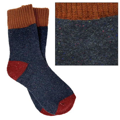Camila Cozy Knit Colorblock Socks –BESTSELLER : Light Blue/Cream