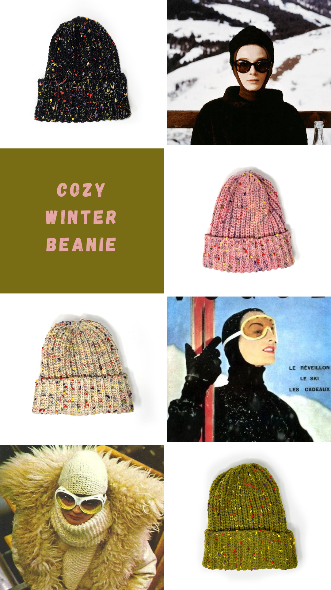 Pebble Speckled Beanie – Cozy & Stylish for Cold Weather: Pink