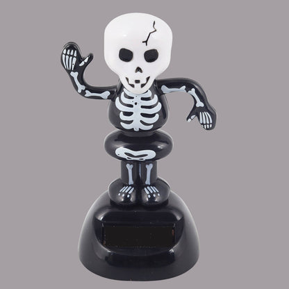 Solar Bobble Figure Skeleton 2 Black
