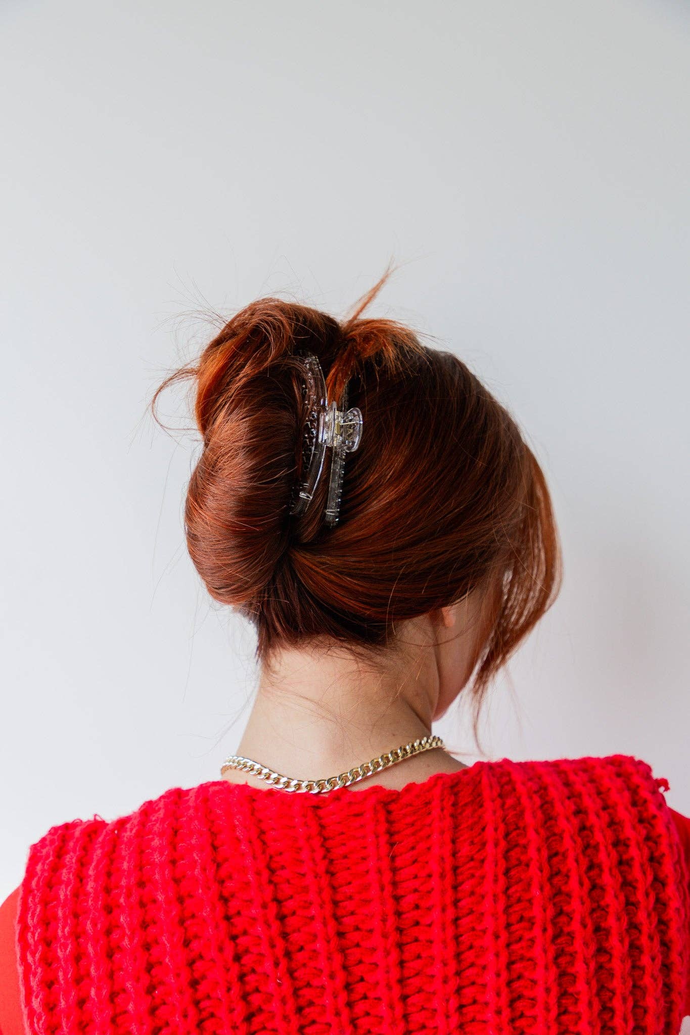 SHINY MIDI HOLD EVERYTHING CLAW ( 24 COLORS ): COW PRINT