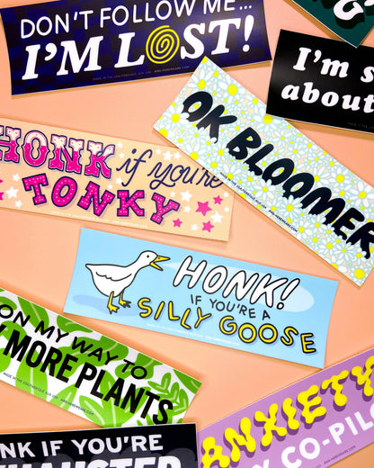 On My Way to Buy More Plants Vinyl Bumper Sticker - Made in USA - Plant Mom - Plant Dad - Outdoor - Stocking stuffer, Holiday, Gift Guide