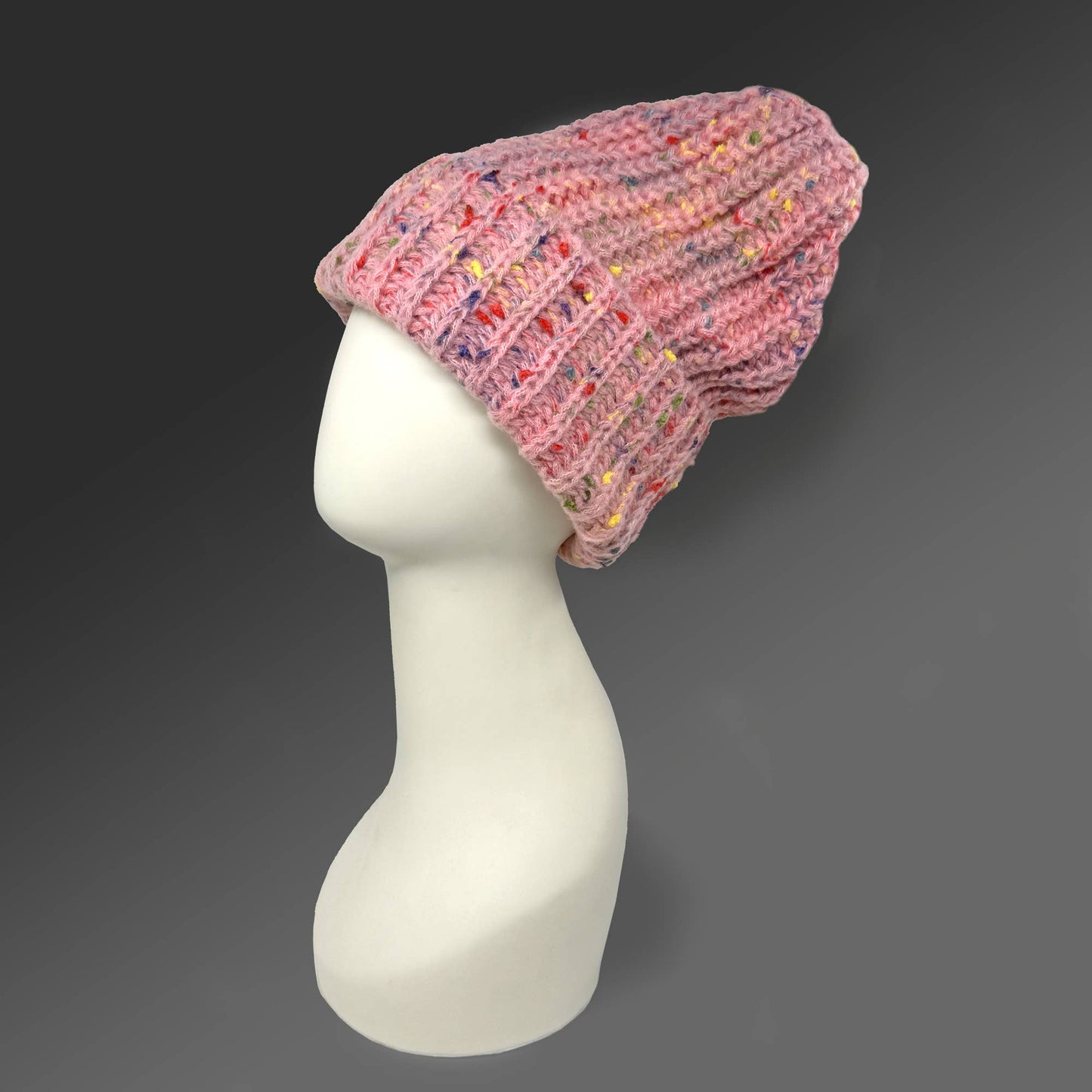 Pebble Speckled Beanie – Cozy & Stylish for Cold Weather: Pink