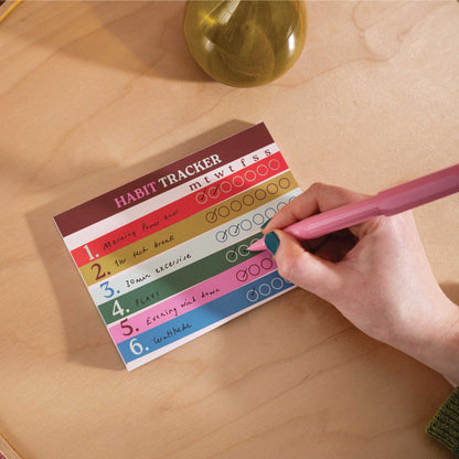 Weekly Habit Tracker Pad | Work Hard, Play Nice | A6