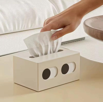 Tissue Box Holder with Retro Toaster Design: Red