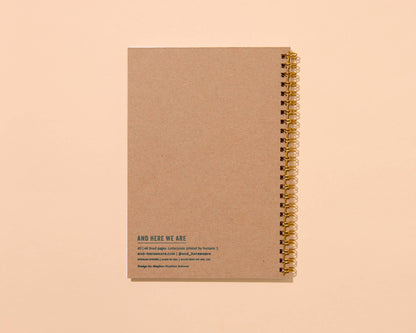 Colorful Summer Letterpress A5 Spiral Notebook—Tomato Garden