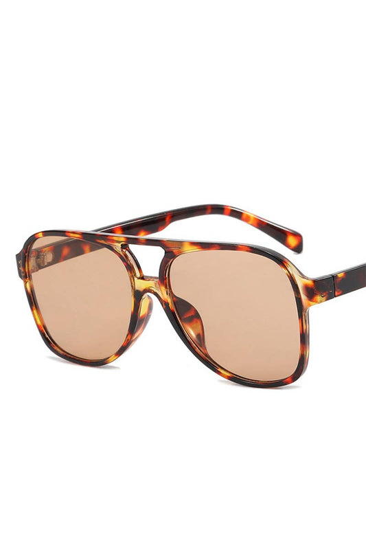 Vintage Double Bridge Aviator Sunglasses_CWASG0113: LEOPARD / (OS) 1