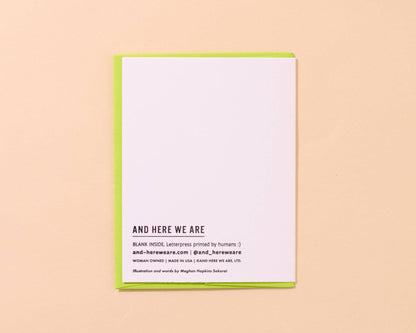 Modern Letterpress Mother's Day Greeting Card — Olive My Mom