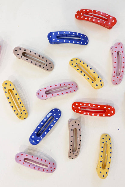 POLKA DOT MINI LAY DOWN CLAW: ROYAL BLUE