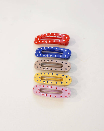POLKA DOT MINI LAY DOWN CLAW: ROYAL BLUE