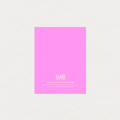 Pink birthday cake greeting card