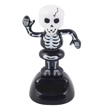 Solar Bobble Figure Skeleton 2 Black