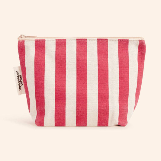 Organic Cotton Zipper Bags: Pink
