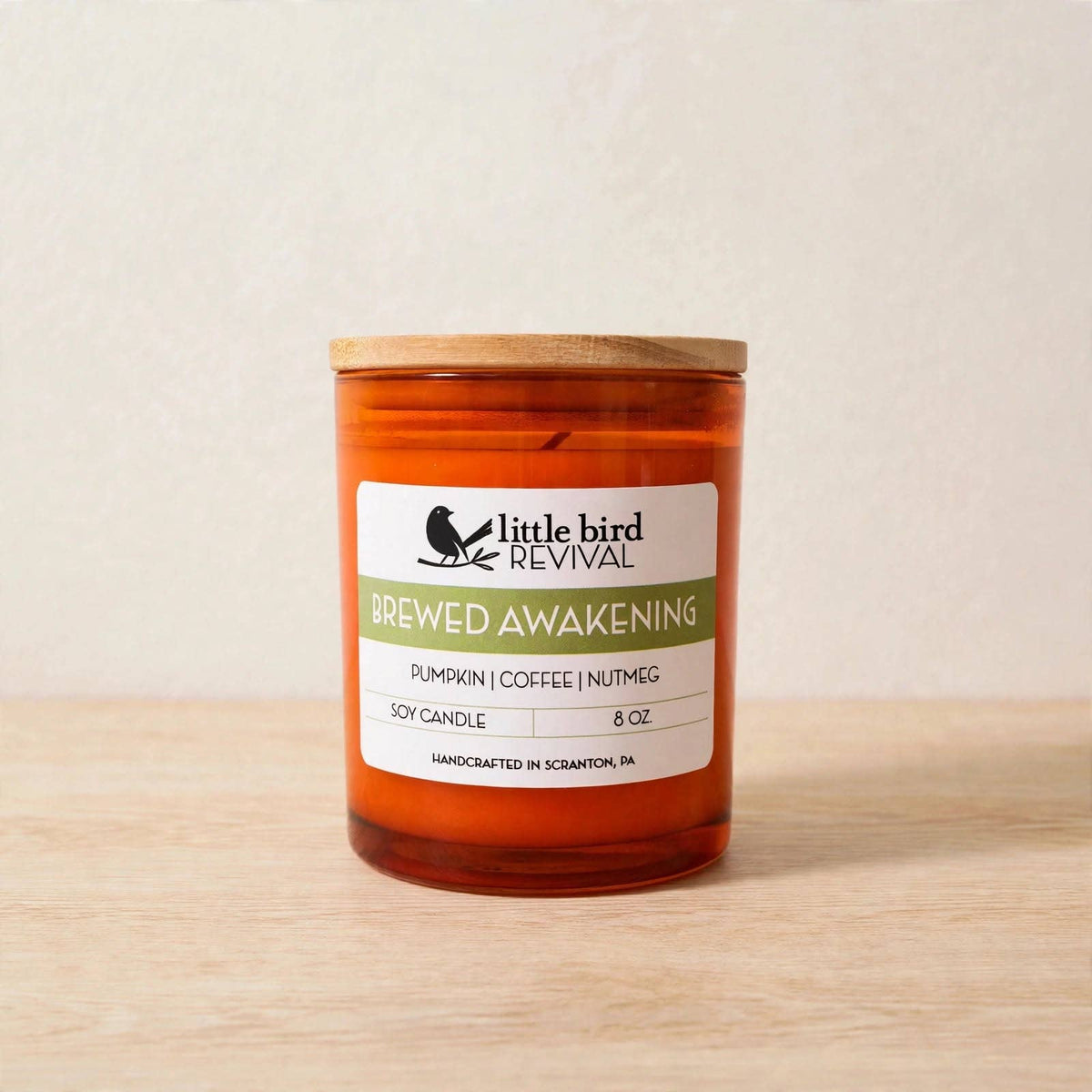 Brewed Awakening | Pumpkin • Coffee • Nutmeg | 8 oz Candle