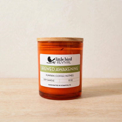 Brewed Awakening | Pumpkin • Coffee • Nutmeg | 8 oz Candle