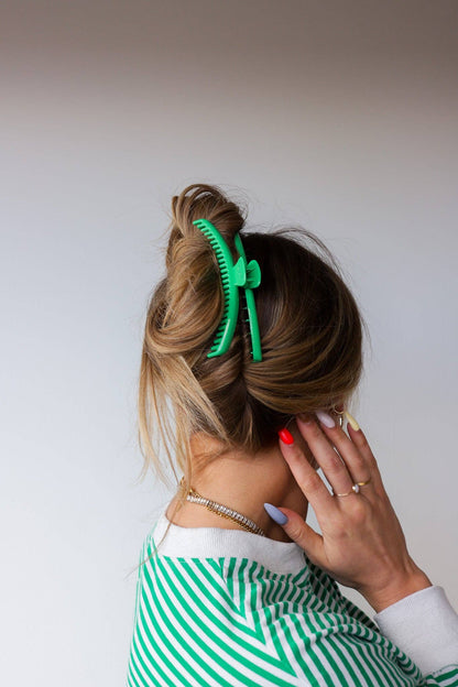 SHINY ORIGINAL HOLD EVERYTHING CLAW ( 22  COLORS): EMERALD GREEN
