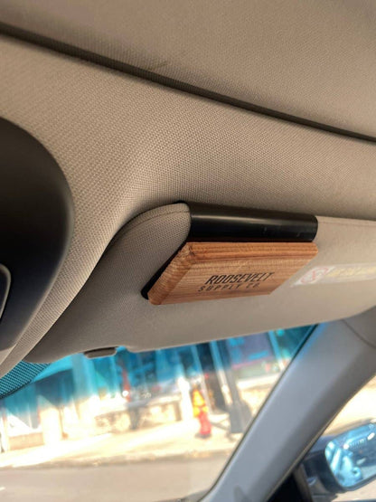 Scented Wood Visor Car Freshener: Grand Teton - Oakmoss & Amber