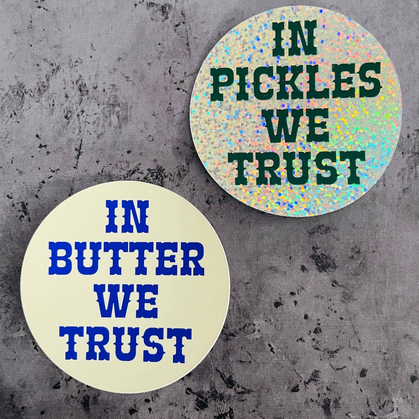 In butter we trust Sticker restaurant Foodie gifts bakery
