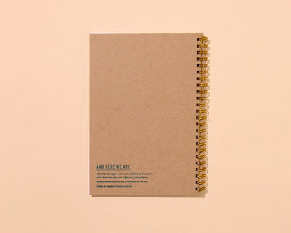 Gingham Picnic A5 Letterpress Spiral Notebook - Fathers Day Gift Mothers Day