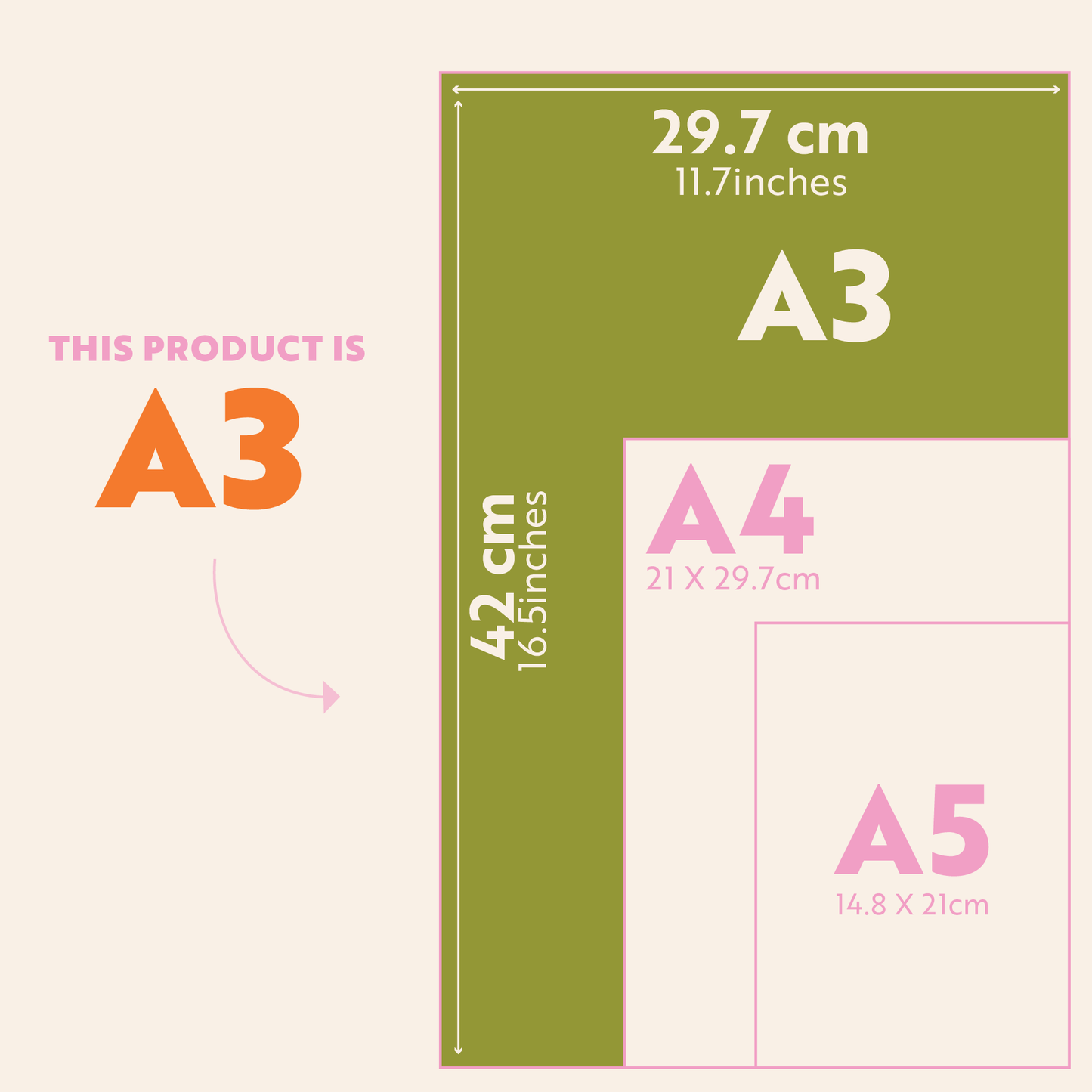 Undated A3 Planner | 12 Pages | Colourburst | Sunday Start