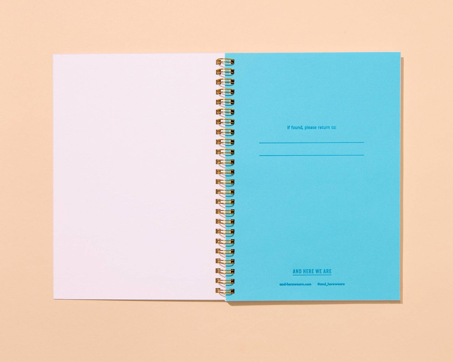 Colorful Letterpress A5 Spiral Notebook—Rainbow Trout Fish