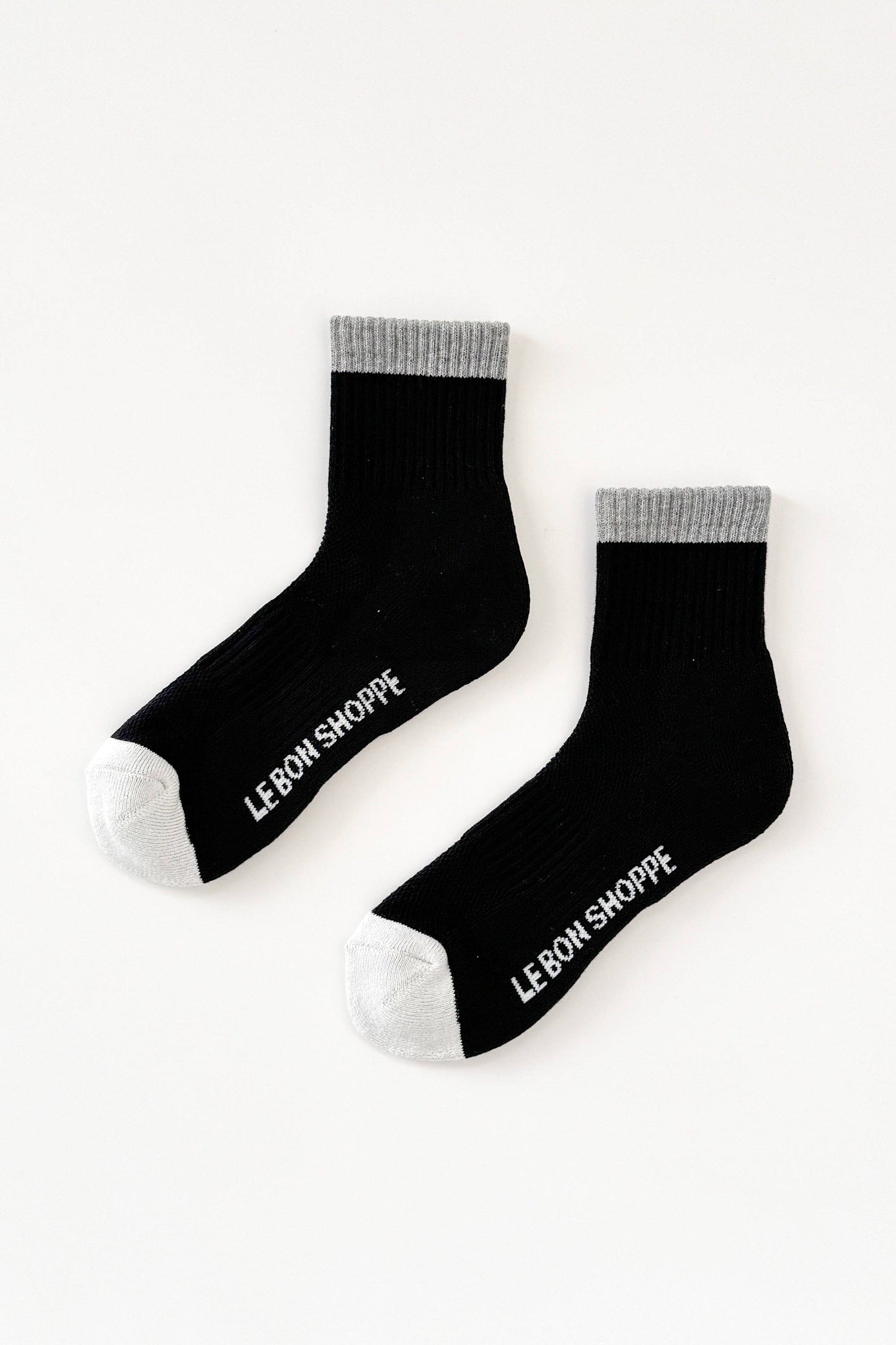 Color Block Girlfriend Socks (wholesale): Black Coffee