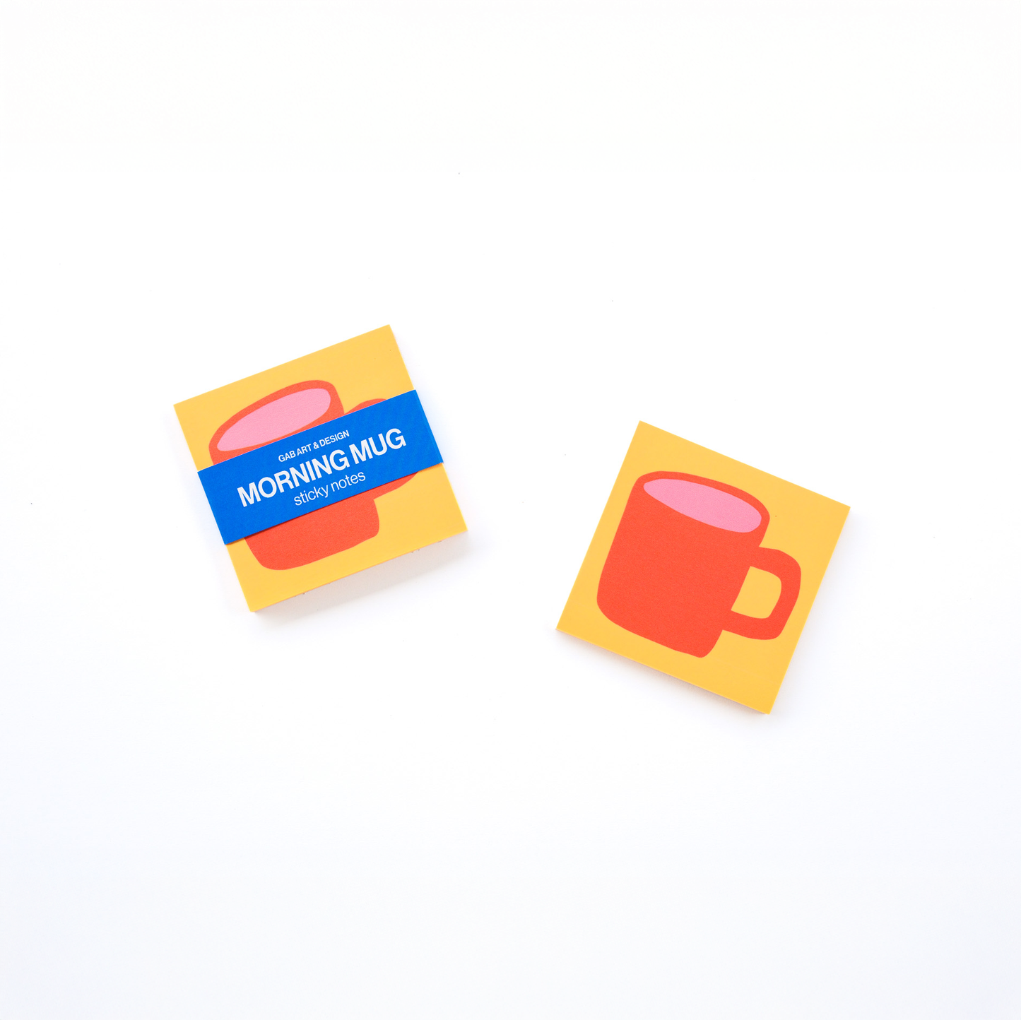 Morning mug sticky notes