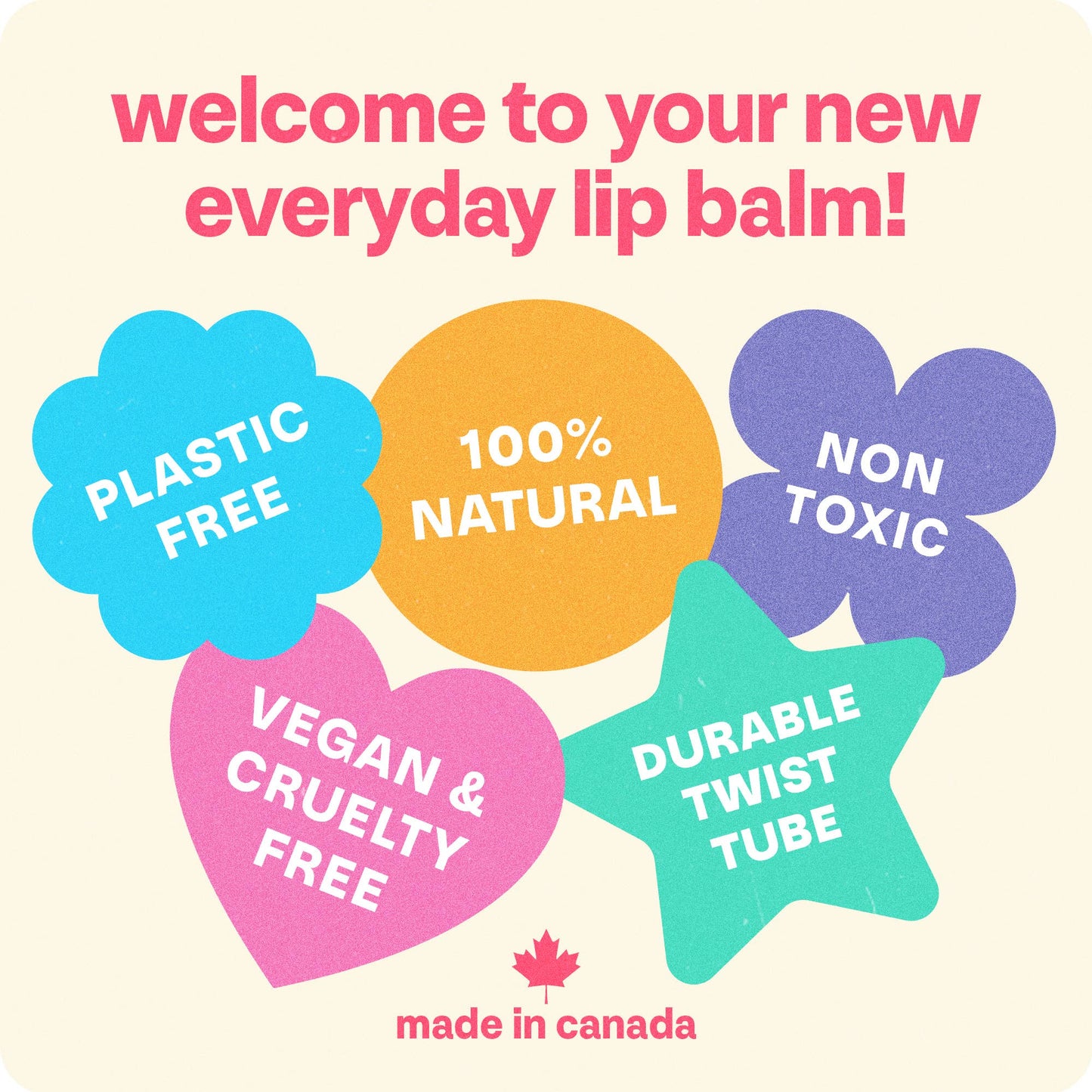 Vegan Lip Balm, Candy Cloud